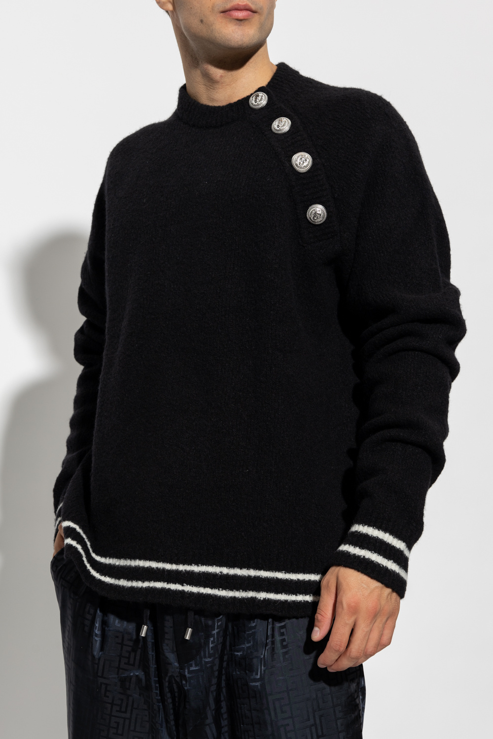 Balmain Sweater with decorative closure