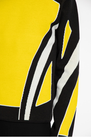 Balmain balmain printed jersey pareo asymmetric skirt item