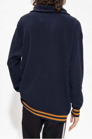 Opening Ceremony Puffer Sweater with tie neck