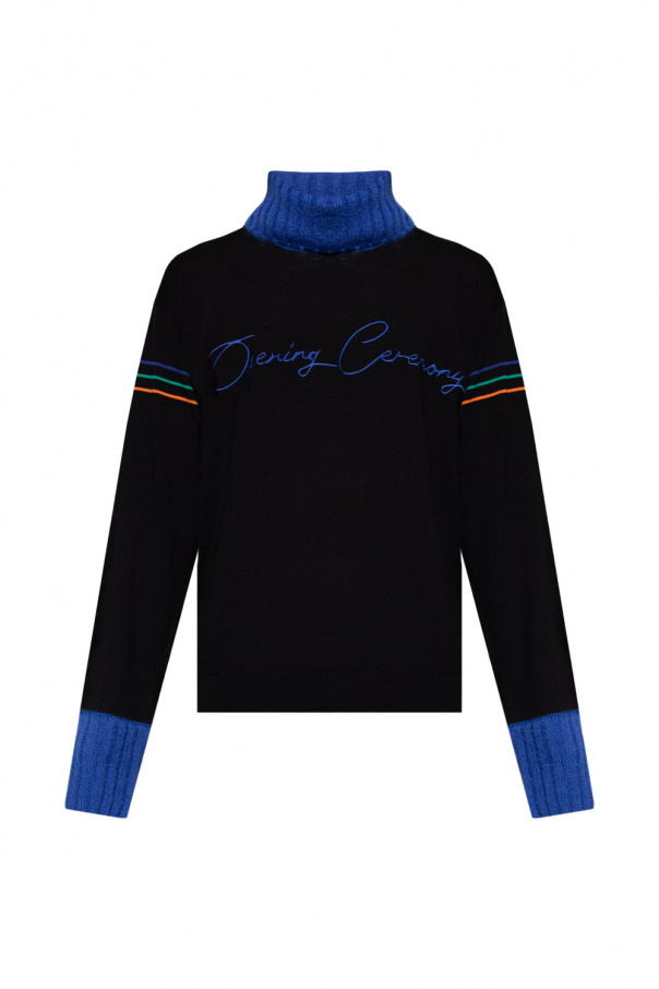 Opening Ceremony Wool sweater capuz with logo