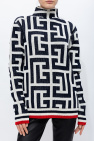 Balmain WHITE Sweater with monogram