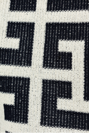 Balmain Sweter z monogramem