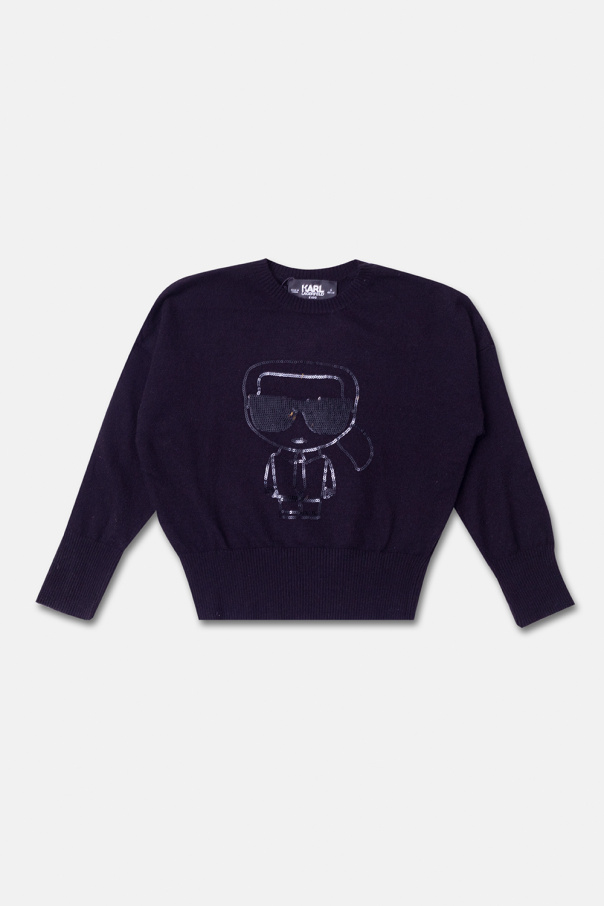 Karl Lagerfeld Kids Appliquéd sweater