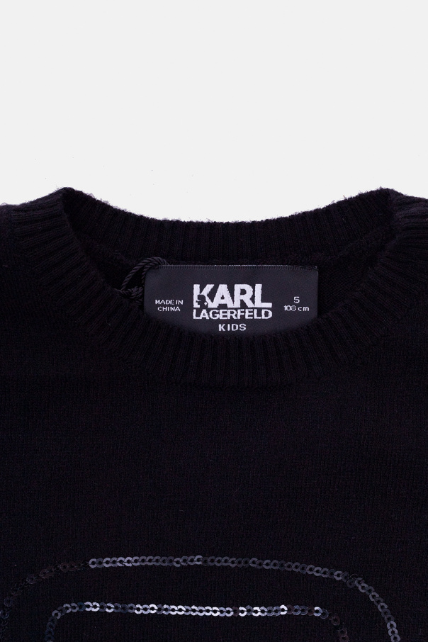Karl Lagerfeld Kids Appliquéd sweater