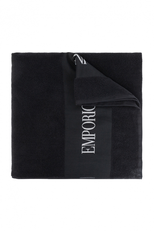 Emporio Armani Bath towel with logo