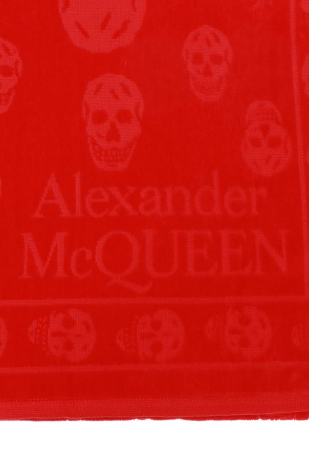 Alexander McQueen Branded bath towel