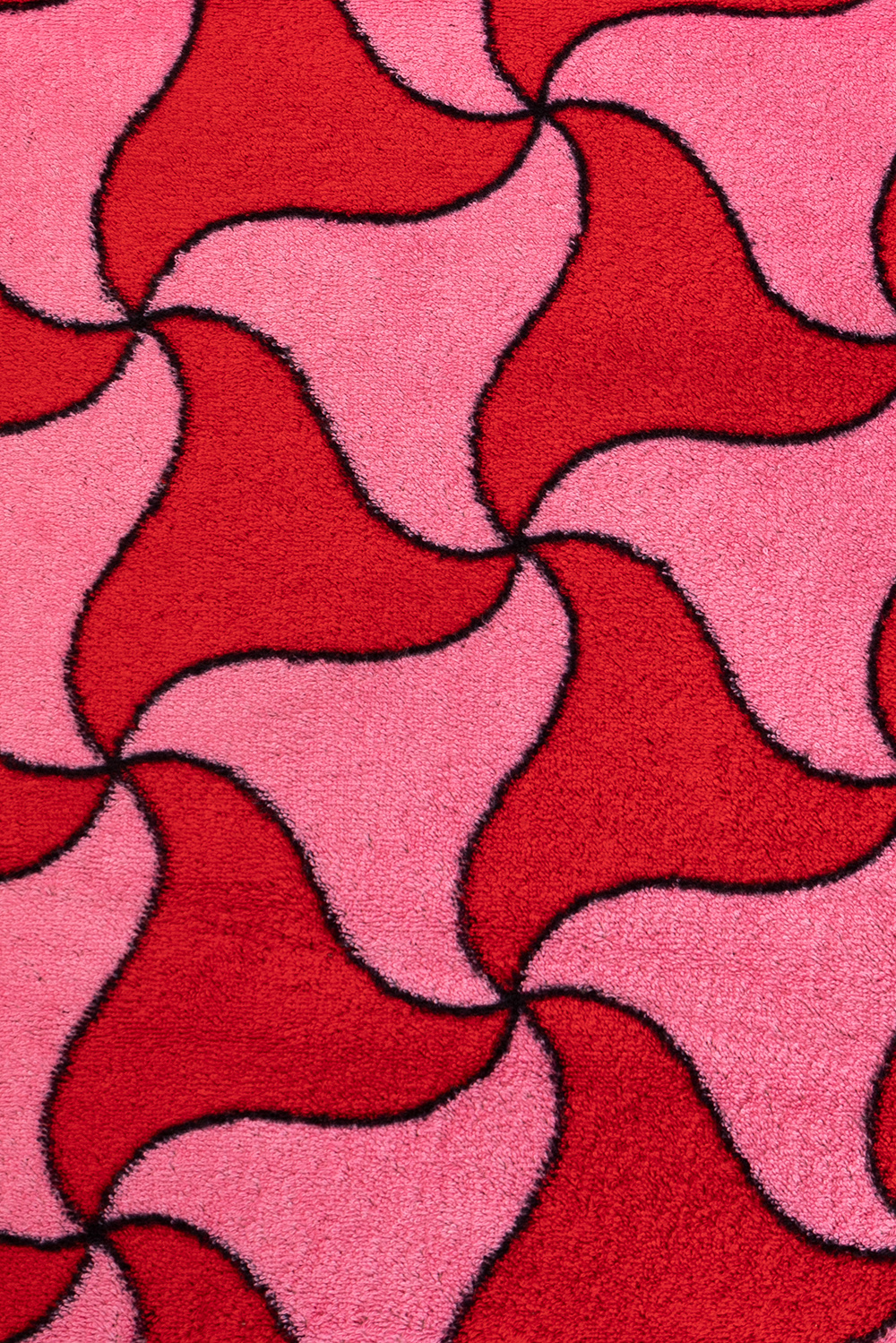 bottega Mount Veneta Beach towel with geometric pattern
