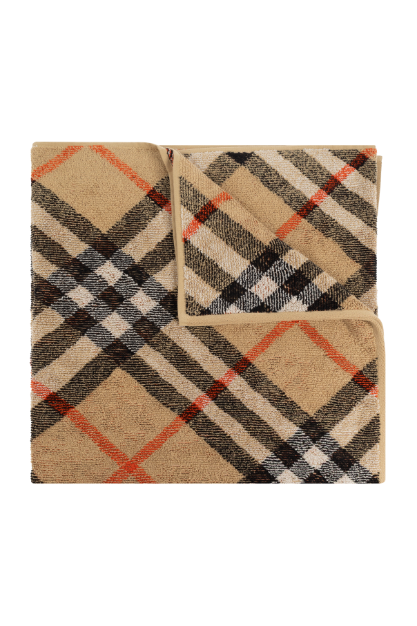 Bath towel with check pattern, zdjęcie 1 Bath towel with check pattern od Burberry