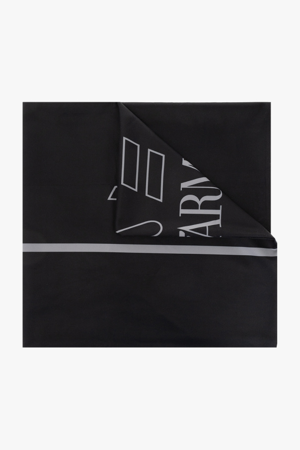 EA7 Emporio logo-print Armani ‘Sustainable’ collection towel