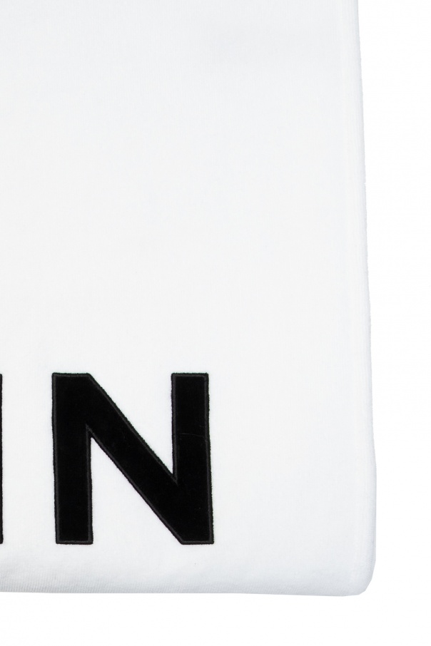Balmain Balmain logo-detail washed denim shirt Black
