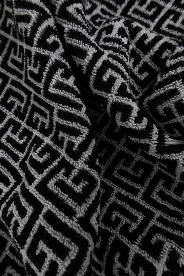 Balmain Kids Bath towel with monogram