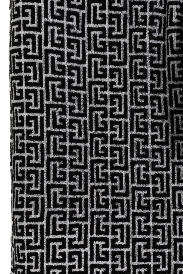 Balmain Kids Bath towel with monogram