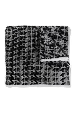 Bath towel with monogram