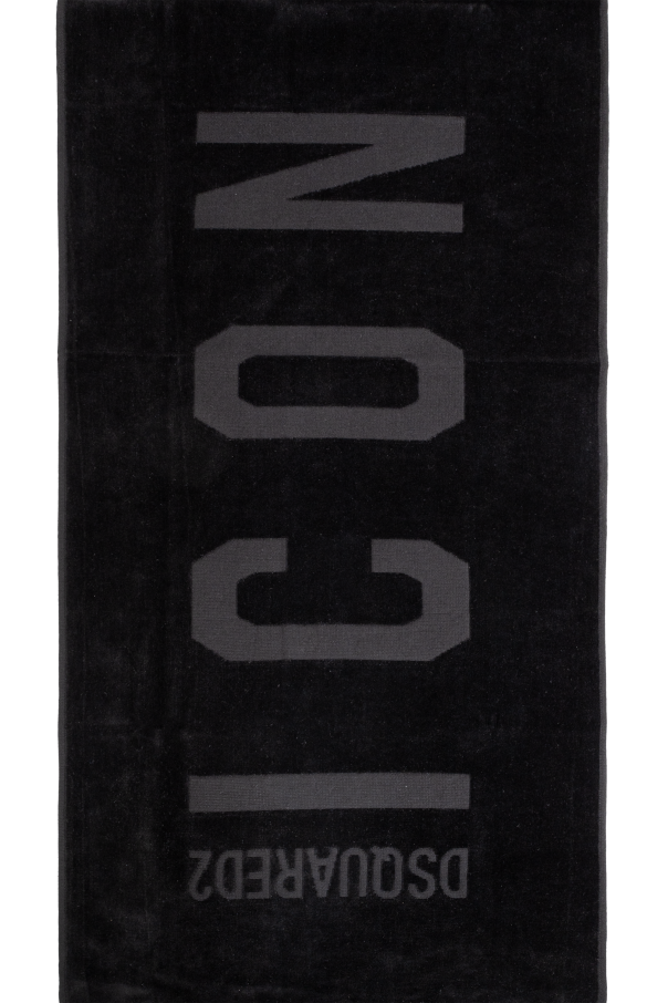 Dsquared2 Cotton towel with logo