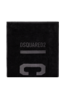 Dsquared2 BLACK Cotton towel with logo
