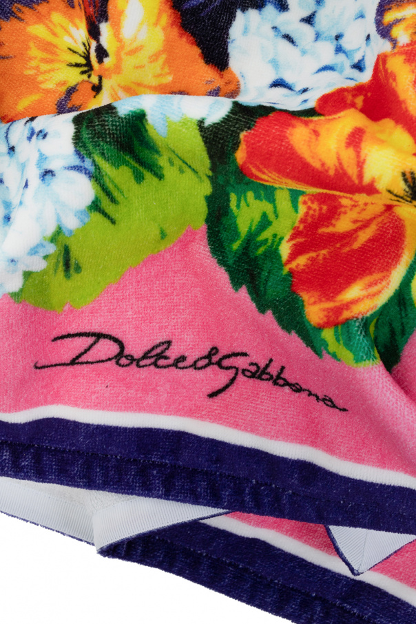Dolce & Gabbana Beach towel with floral motif