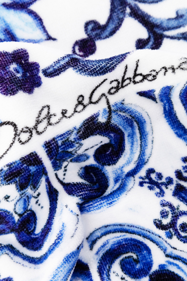 Dolce & Gabbana Embossed Milano Logo Tote Bath towel