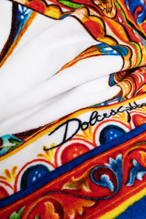 Dolce & Gabbana Toalha de banho com estampado "Carretto"