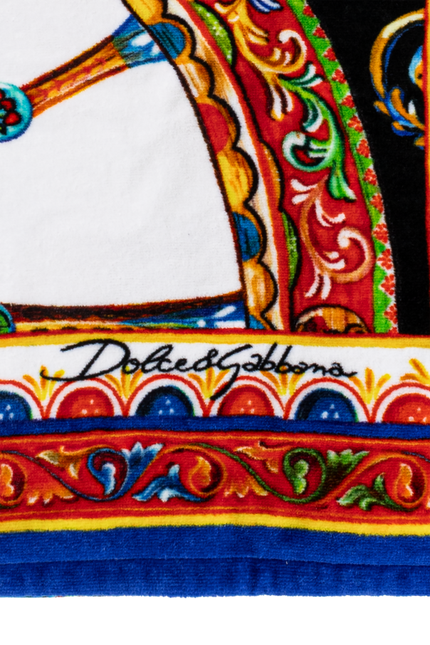Dolce & Gabbana Toalha de banho com estampado "Carretto"