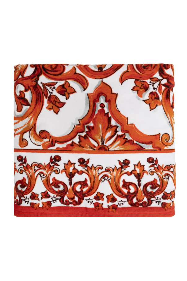 Dolce & Gabbana Beach towel with "Majolica" print