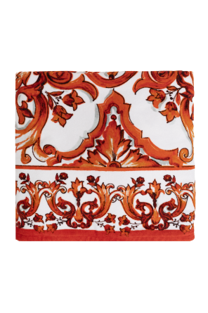 Beach towel with "Majolica" print