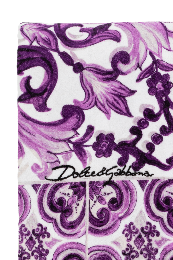 Dolce & Gabbana Toalla de baño con estampado "Majolica"