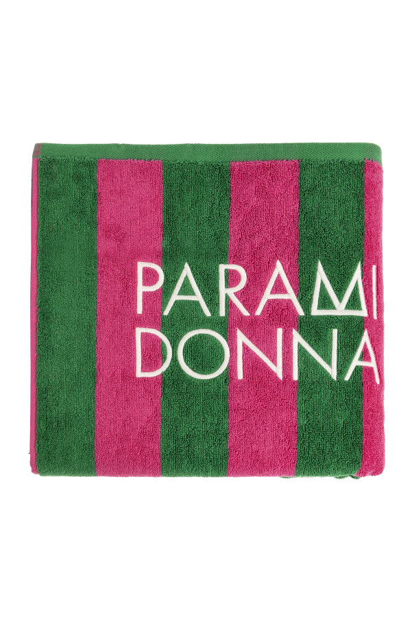 Beach towel with embroidered logo od PARAMIDONNA