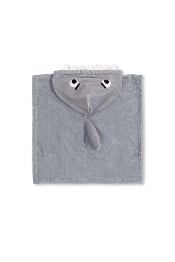 Stella McCartney Kids Towel with shark motif