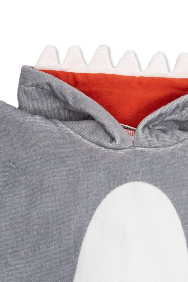 Stella McCartney Kids shark-print cotton cap - Grey