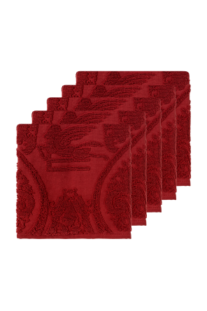 Set of five towels