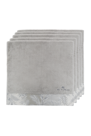 Set of five towels