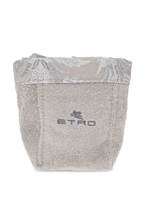 Etro Juego de cuatro toallas y cesta