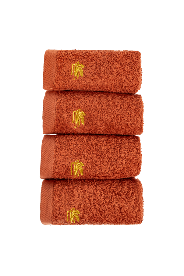 Etro Home Cotton set of four towels and basket