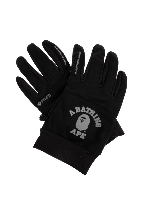 Gloves with logo od A BATHING APE®