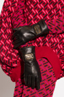Versace BLACK Leather gloves