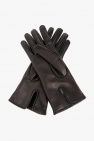 Versace BLACK Leather gloves