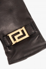 Versace BLACK Leather gloves