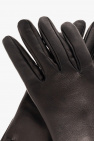 Versace BLACK Leather gloves