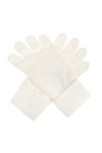 Versace WHITE Woolen gloves