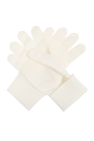 Versace WHITE Woolen gloves