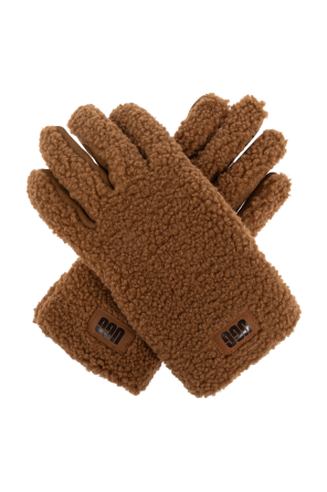Faux fur gloves
