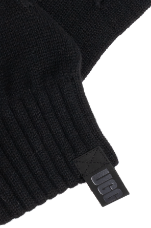 UGG Luvas com patch de logo