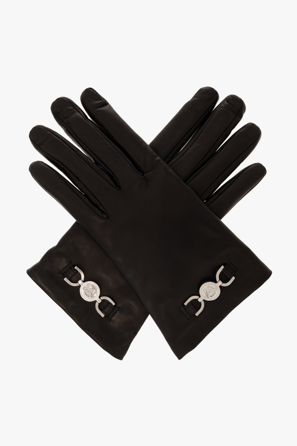 Leather gloves od Versace