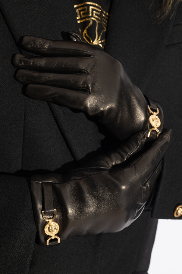 Versace Leather gloves by Versace