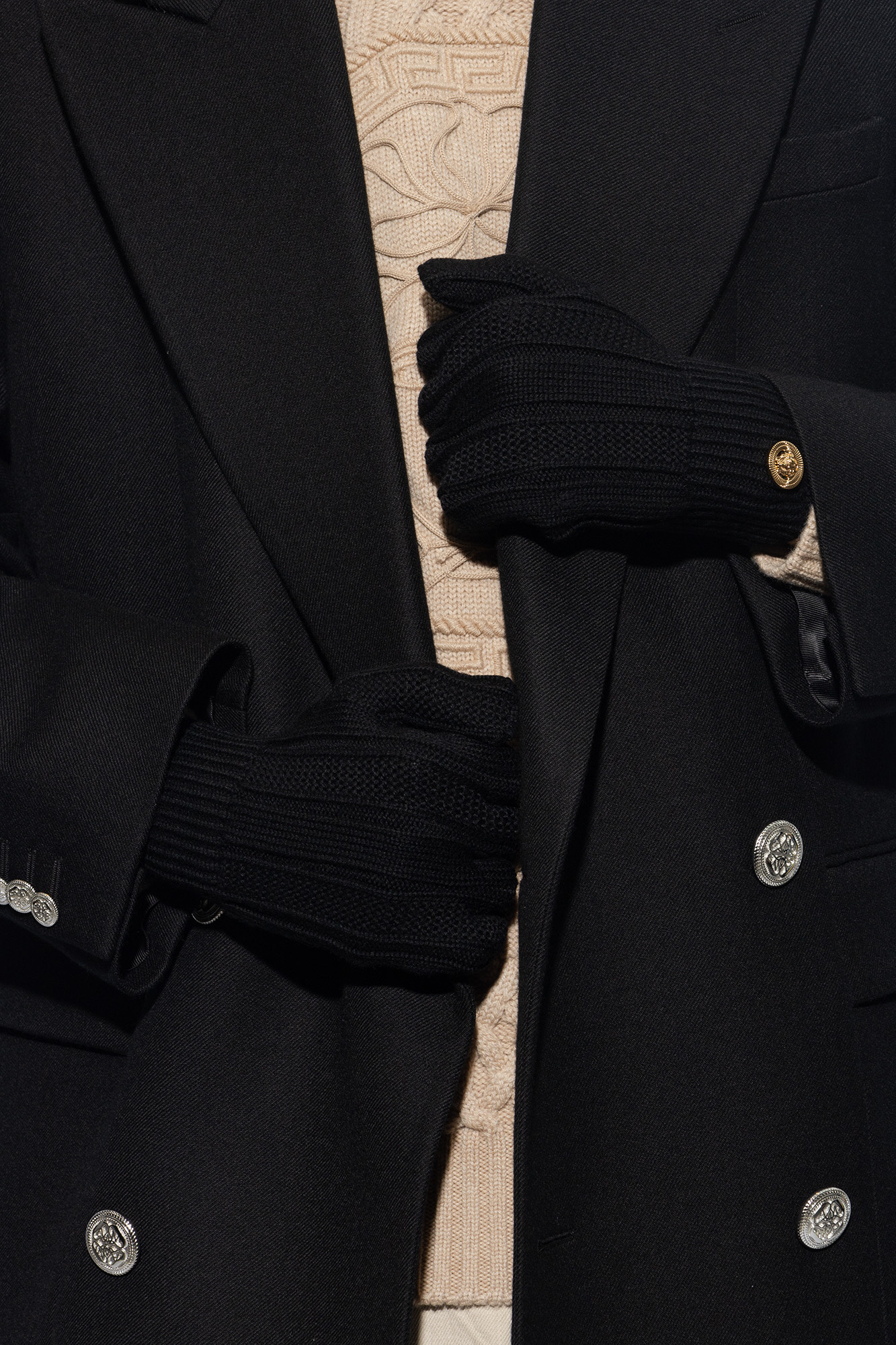 Versace Wool gloves