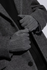 Versace GREY Wool gloves