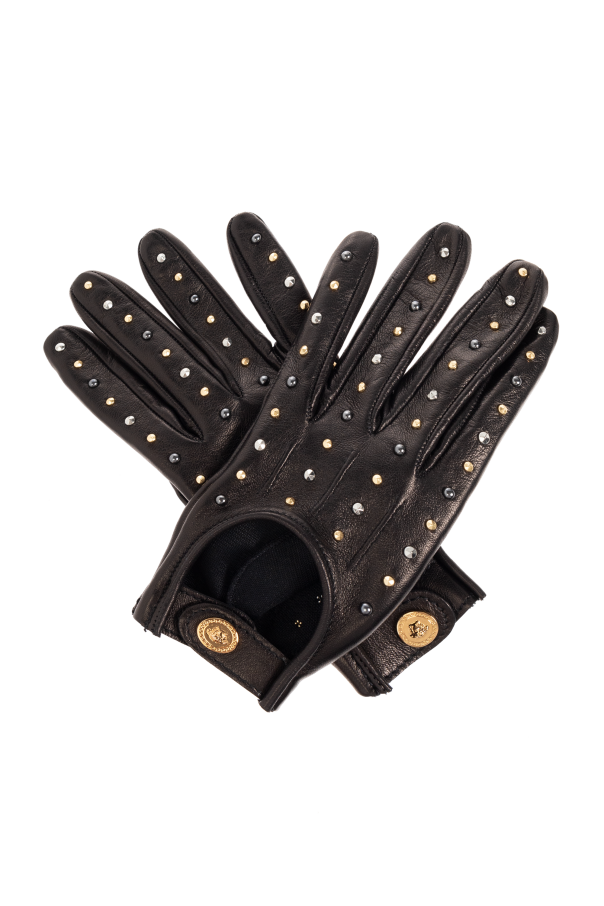 Leather gloves with studs, zdjęcie 1 Leather gloves with studs od Versace