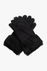 UGG BLACK Gloves with logo