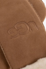 UGG BROWN Gloves with logo