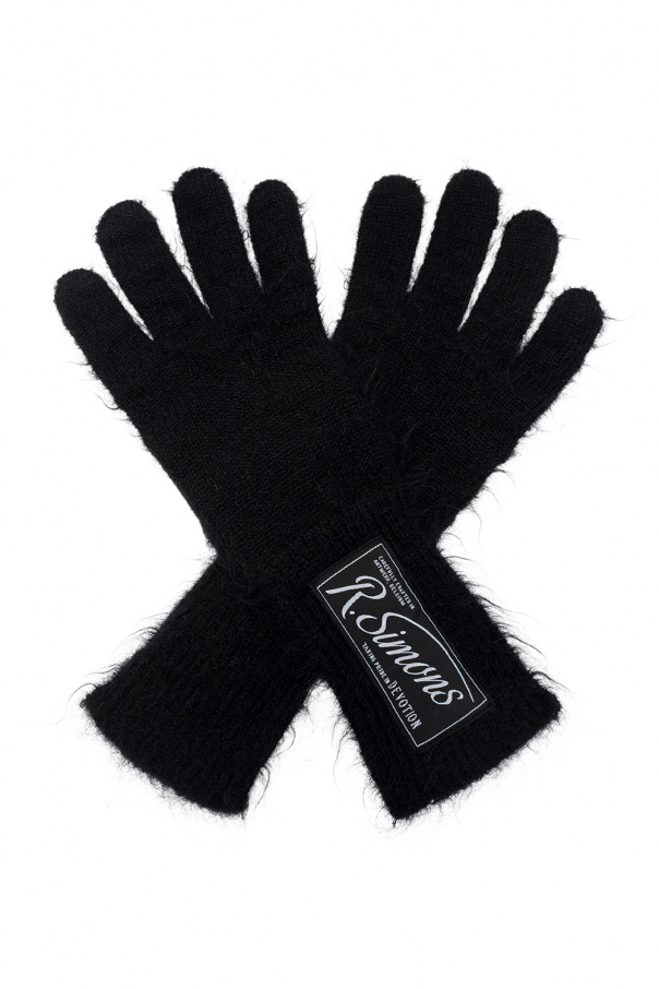 Raf Simons Gloves with logo